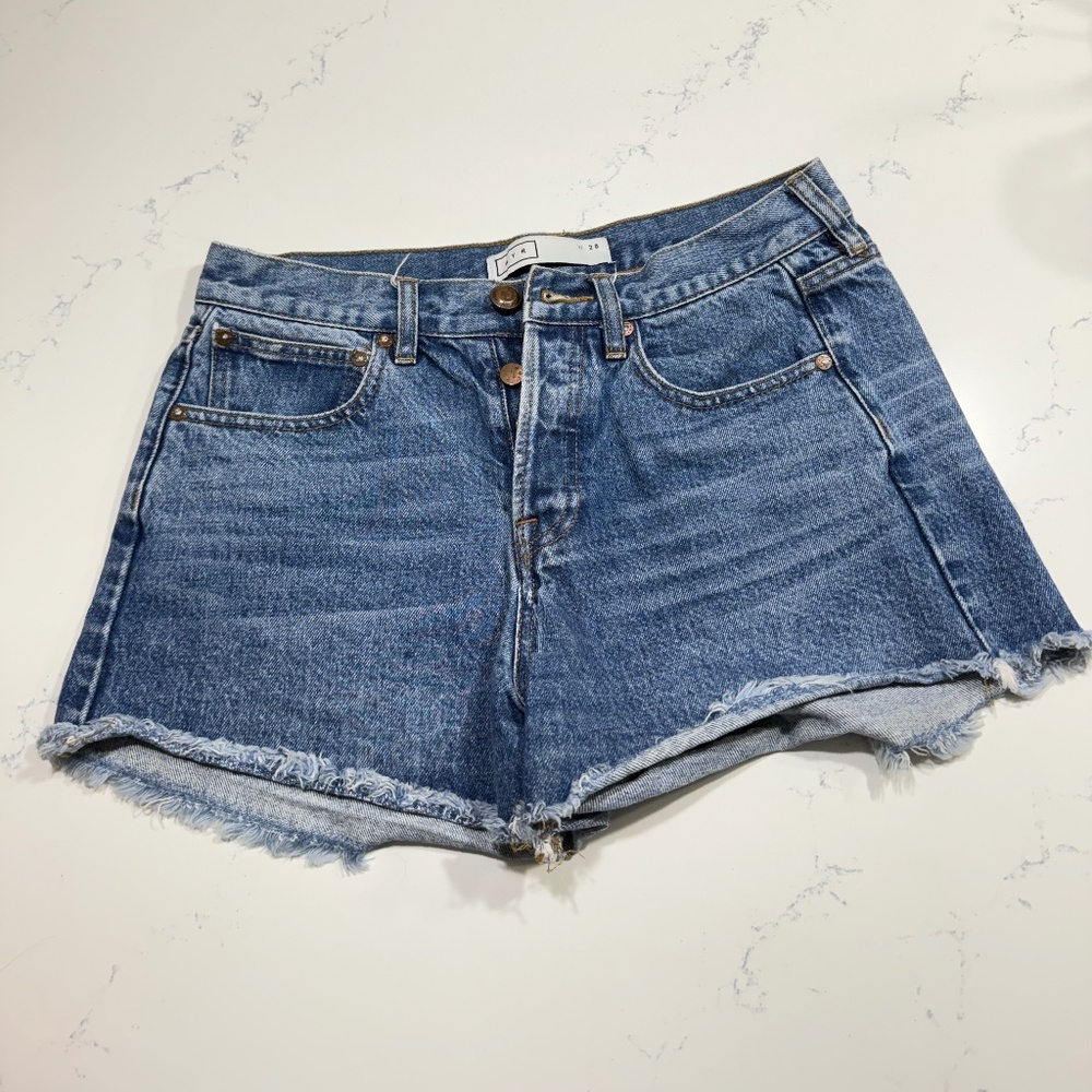 Ayr Button Fly Jean Shorts - image 1